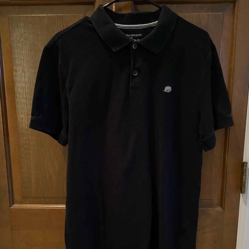 Banana Republic black polo - size large